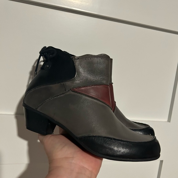 Aetrex Color Block Leather Booties Size 7 - Picture 2 of 11